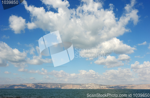 Image of Lake Kinneret at dawn