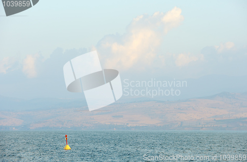 Image of Lake Kinneret at dawn 