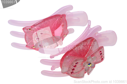 Image of Pink hairclip, isolated
