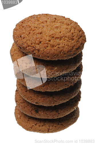 Image of A stack of cookies, isolated