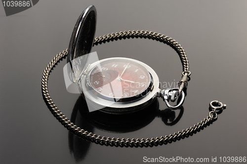 Image of Pocket watch with open cover