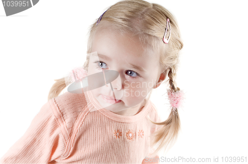 Image of Little girl in studio