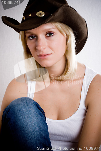 Image of pretty western woman