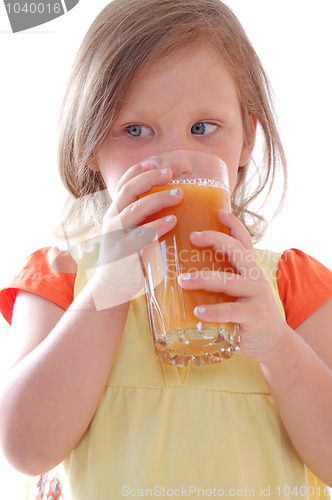 Image of child drinking carrot juice