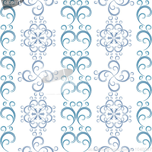 Image of White seamless christmas pattern