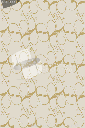 Image of Seamless wallpaper of classic floral pattern