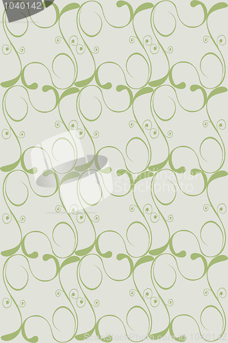 Image of Seamless wallpaper of classic floral pattern