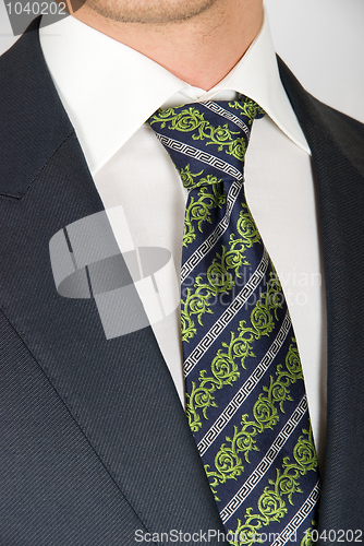 Image of closeup businessman suit