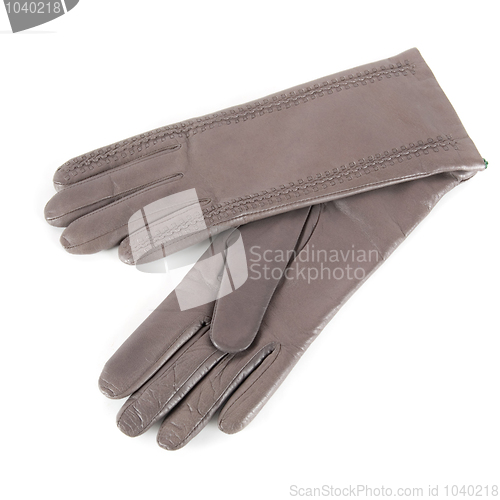 Image of female leather gloves