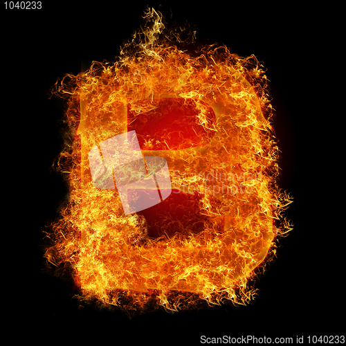 Image of Fire letter B