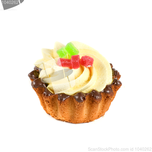 Image of fruit jelly cupcake