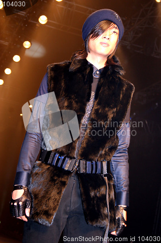 Image of Male model on the catwalk