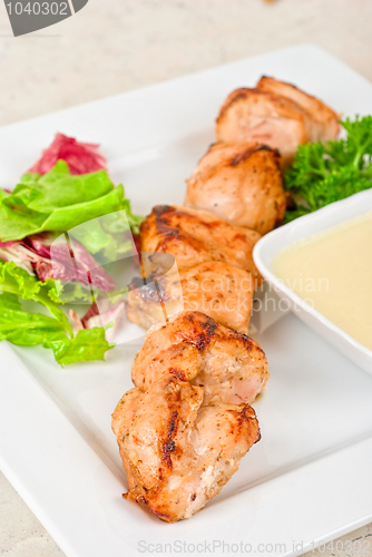 Image of Grilled chicken kebab