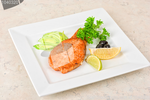 Image of Grilled salmon steak