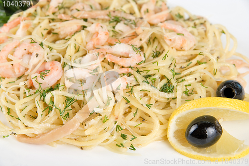Image of Pasta with shrimps