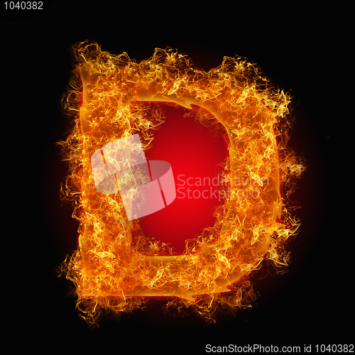 Image of Fire letter D