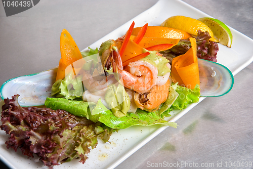 Image of Seafood salad dish