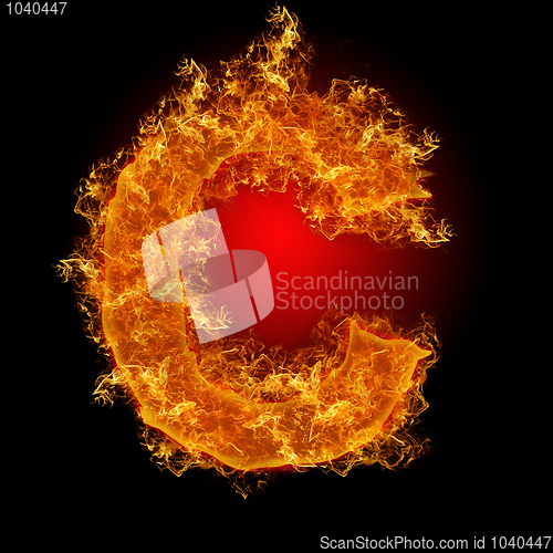 Image of Fire letter C