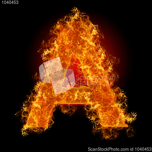 Image of Fire letter A