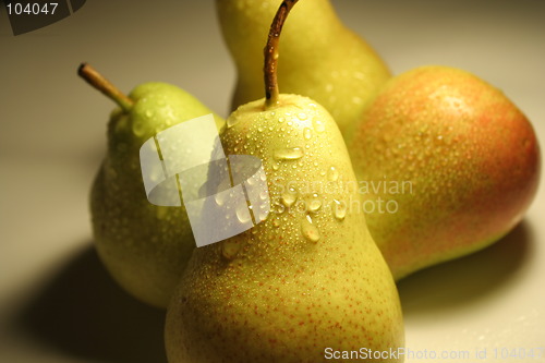 Image of four pears