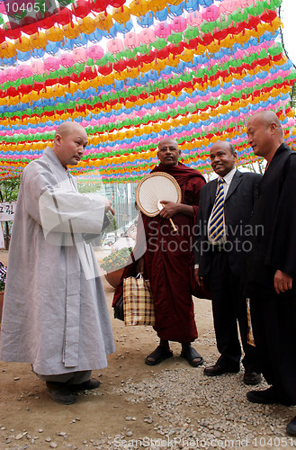 Image of Monks meeting