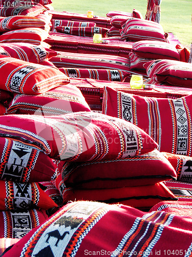 Image of Arabic colorful pillows