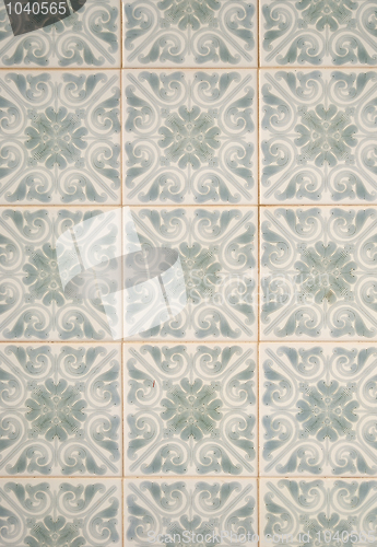 Image of Traditional Portuguese glazed tiles