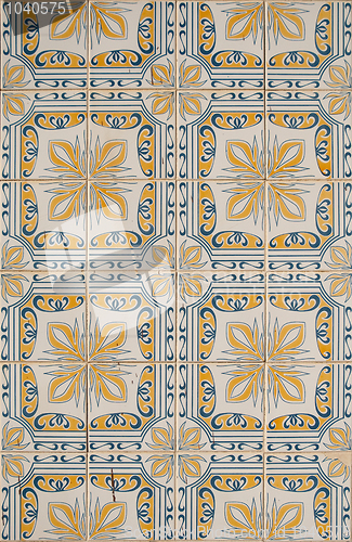 Image of Traditional Portuguese glazed tiles