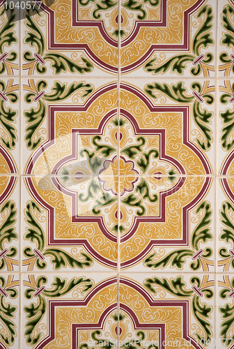 Image of Traditional Portuguese glazed tiles