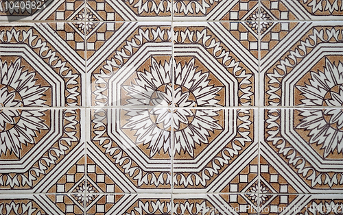 Image of Traditional Portuguese glazed tiles