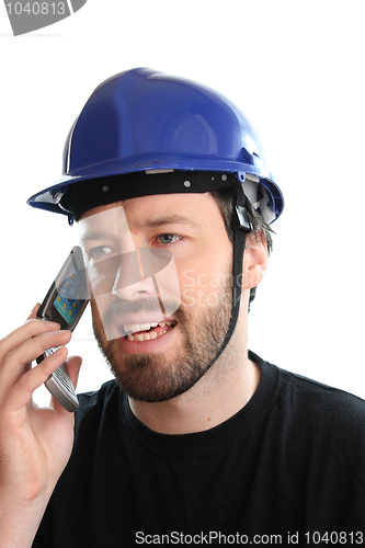 Image of Worker in hard hat