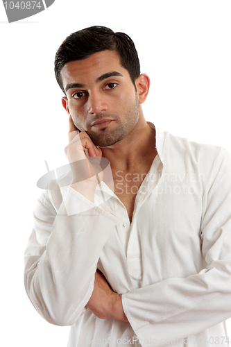 Image of Pensive thinking man