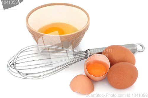 Image of Speckled Eggs and Whisk