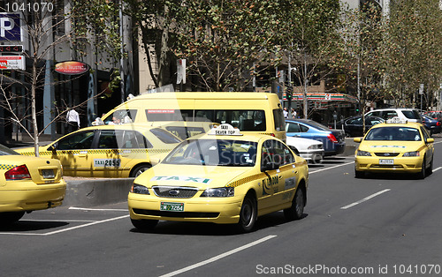 Image of Taxi cabs