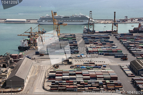 Image of Barcelona port