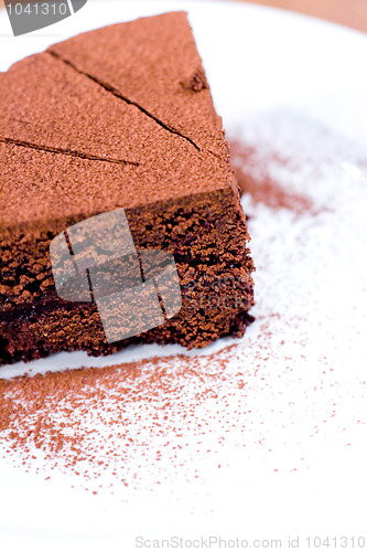 Image of piece of chocolate cake