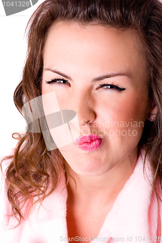 Image of grimacing funny girl 