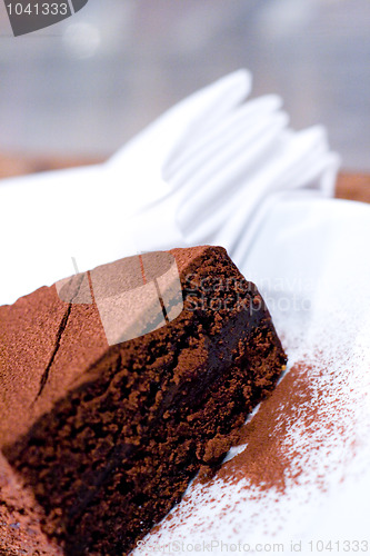 Image of piece of chocolate cake 