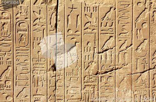 Image of ancient egypt hieroglyphics on wall