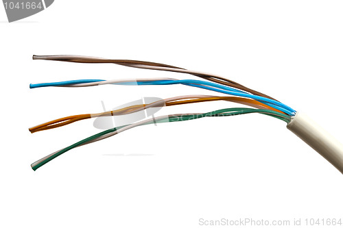 Image of  colorful electrical wire 