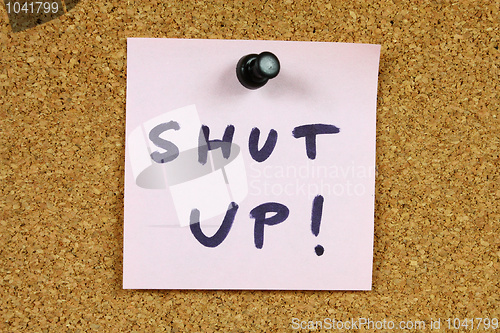 Image of Shut up