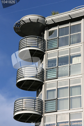 Image of Modern architecture balcony