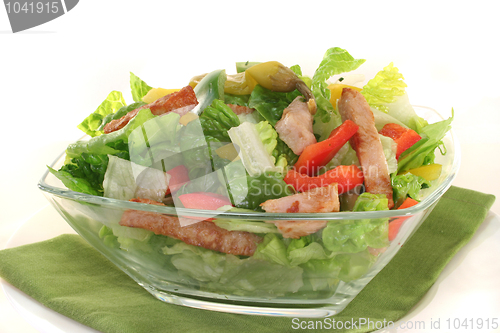 Image of Mixed salad with strips of turkey