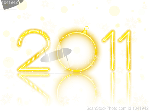 Image of 2011 Golden Neon with Christmas Ball
