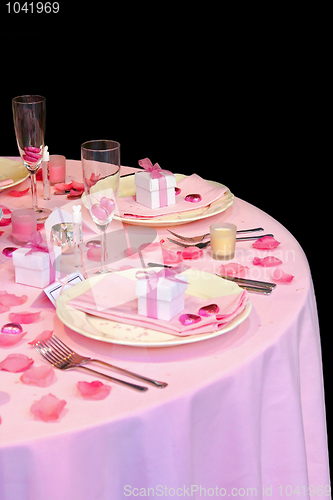 Image of Wedding table detail