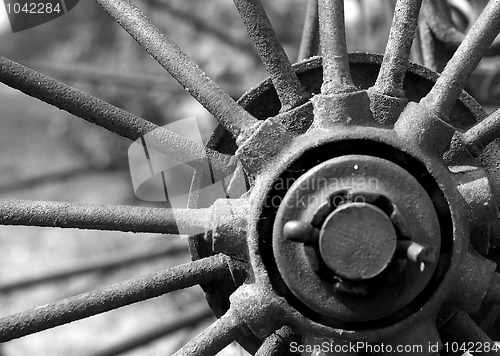 Image of Rusted wheel