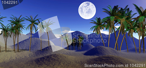 Image of colorful tropical landscape