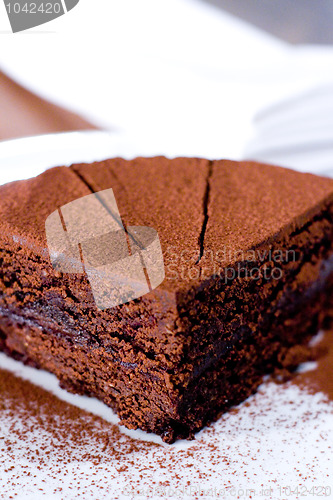 Image of piece of chocolate cake