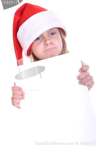 Image of Santa child with a banner