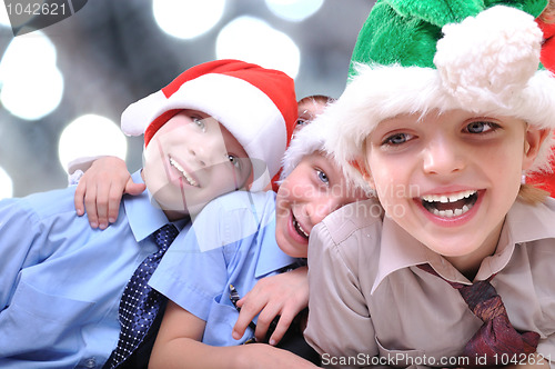 Image of Christmas happy kids